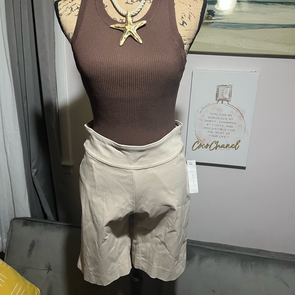 Brown Ribbed Tank Top - Picture 5 of 14